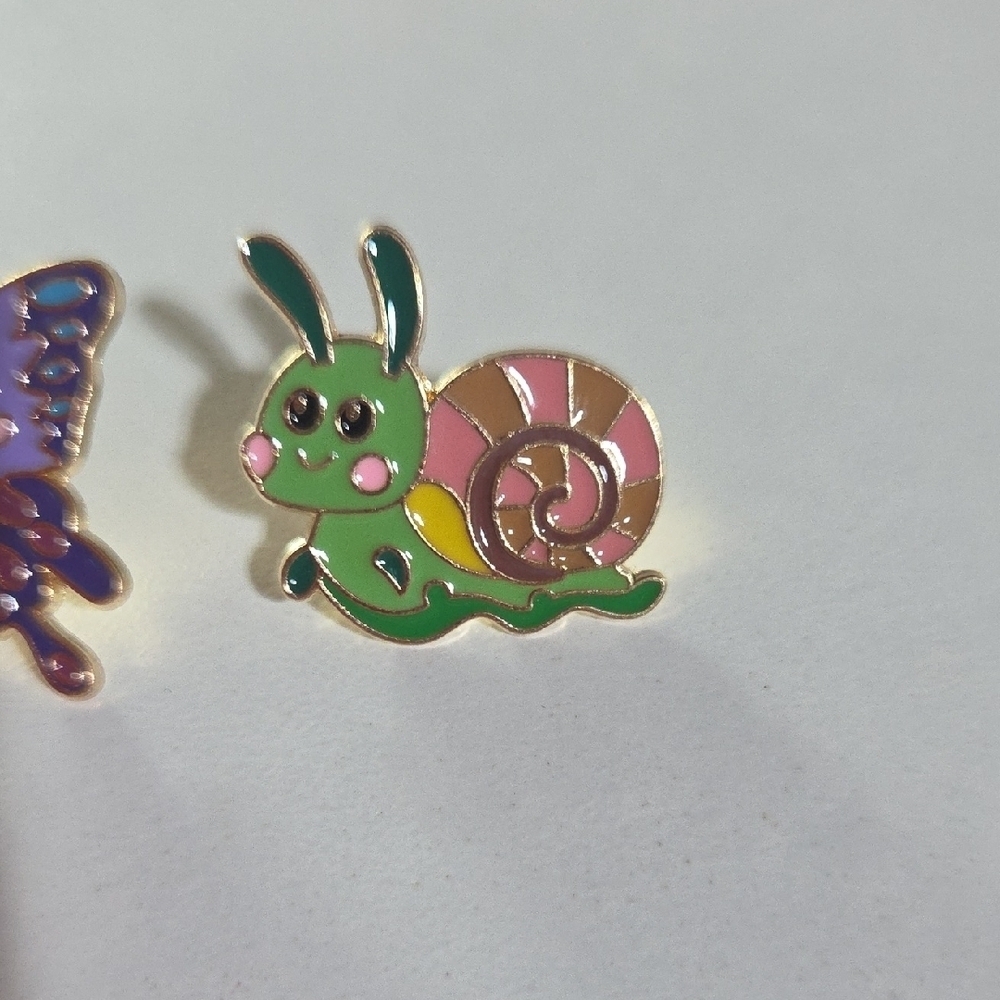 Insect Enamel Pin Trio - Picture 4 of 6